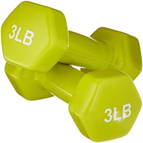Amazon Basics Vinyl Coated Hand Weight Dumbbell