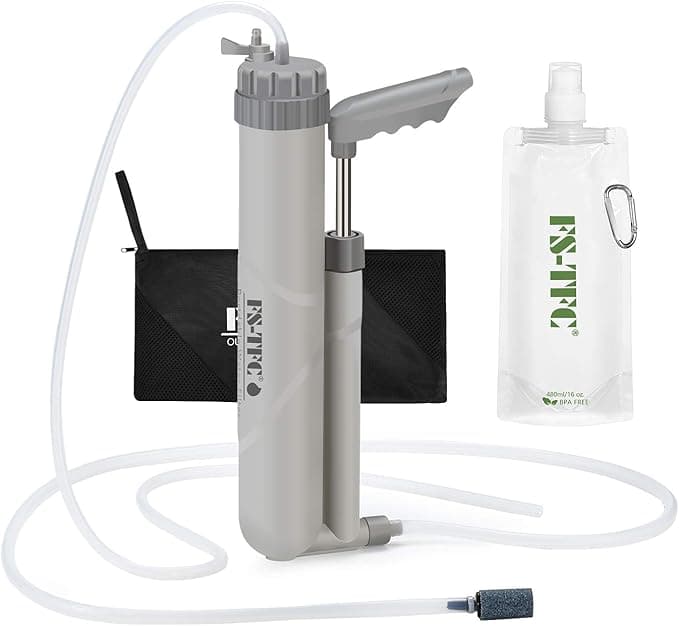 FS-TFC Water Purifier Survival Gear 4-Stage Portable Water Filter 1.5L...