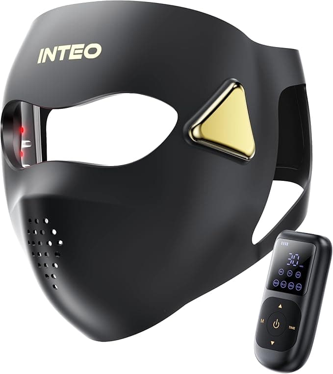 Red Light Therapy for Face，4D Red Light Therapy Mask with 4 Color Light Modes (R...
