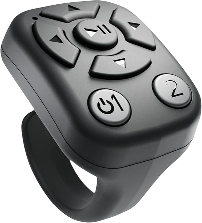 Bluetooth Scrolling Ring for TikTok, Instagram, YouTube, Kindle - One-