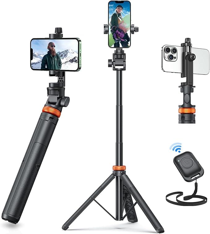 EUCOS 62" Phone Tripod Selfie Stick