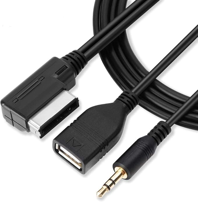 SYOSI MDI AMI MMI Music Interface USB + Charger Aux Cable