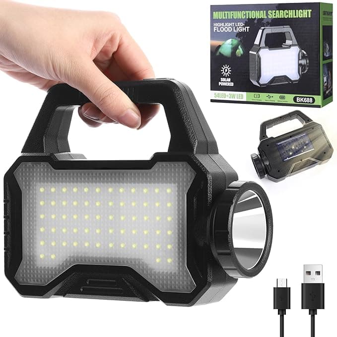 yeatem Solar Flashlight,Multifunctional Flashlight Solar Flashlight,le...