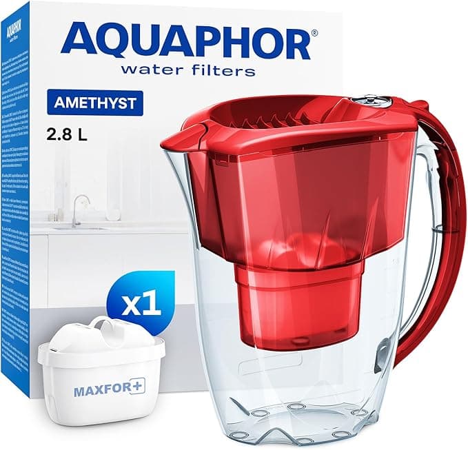 AQUAPHOR Amethyst Water Filter Jug with 1 X MAXFOR+ Filter 200L - Capa...