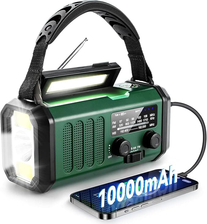 10000mAh Emergency Solar Radio