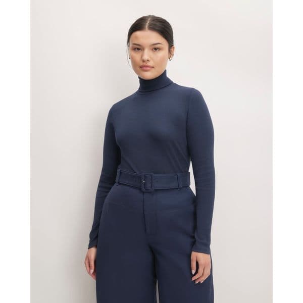EVERLANE | The Pima Micro-Rib Turtleneck