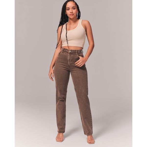 ABERCROMBIE & FITCH | Curve Love Ultra High Rise 90s Straight Jean