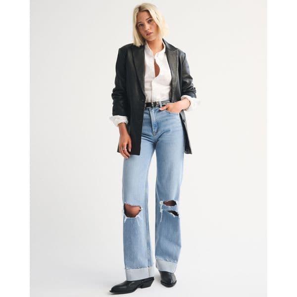 ABERCROMBIE & FITCH | High Rise 90s Relaxed Cuffed Hem Jean