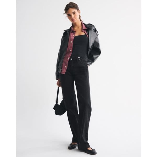 ABERCROMBIE & FITCH | High Rise 90s Relaxed Crossover Waistband Jean