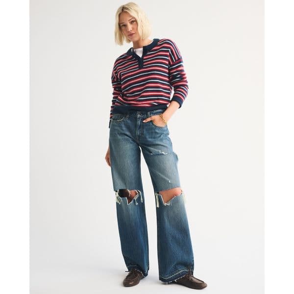 ABERCROMBIE & FITCH | Low Rise Ultra Loose Jean