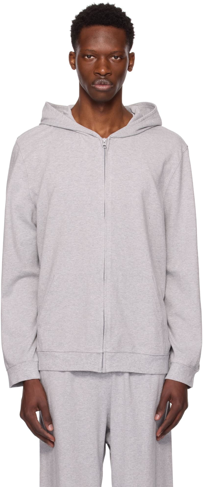 SKIMS | Gray Fleece Lounge Hoodie