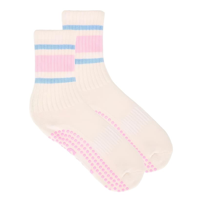REVOLVE | Pink Retro Grip Socks
