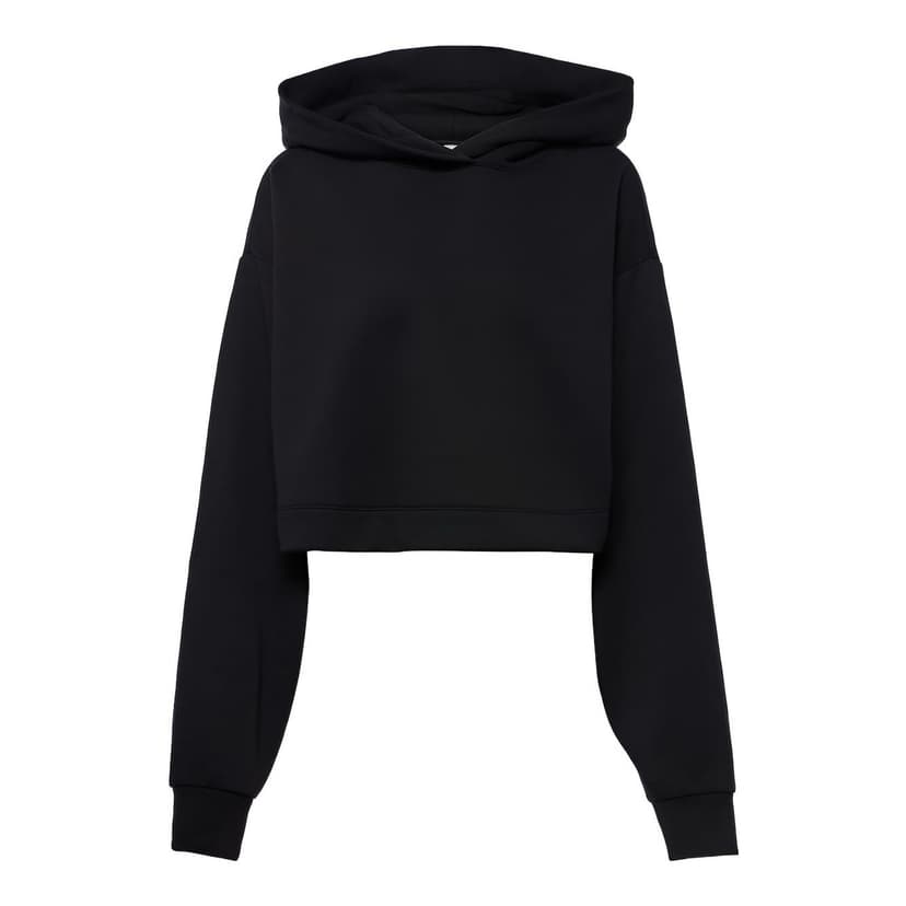 ALO | Bae Cropped Cotton-Blend Hoodie
