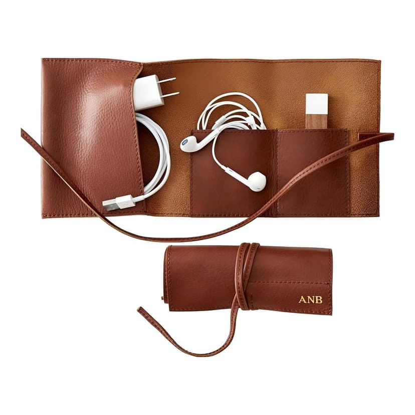 Mark & Graham | Leather Charger Roll Up