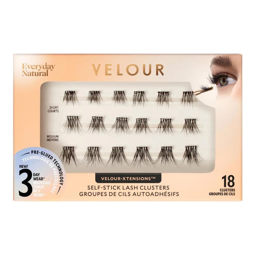 VELOUR BEAUTY | Velour-Xtension Everday Natural Self-Stick Lash Clusters