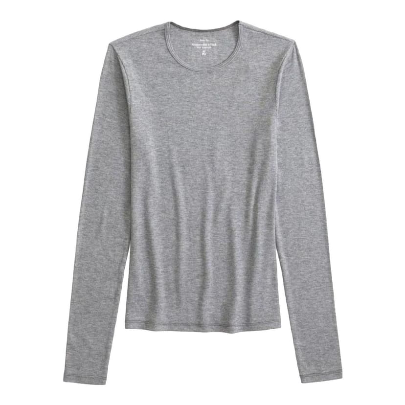 ABERCROMBIE & FITCH | Long Sleeve Rib Baby Tee
