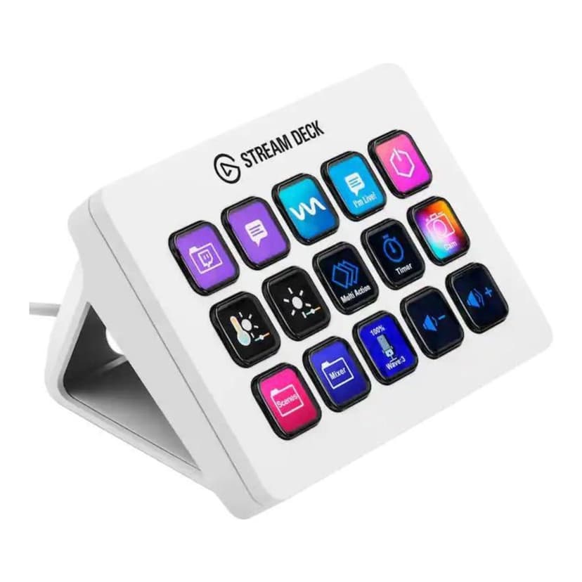 Elgato | Stream Deck MK.2 Full-size Wired USB Keypad with 15 Customizable LCD keys and Interchangeable Faceplate 