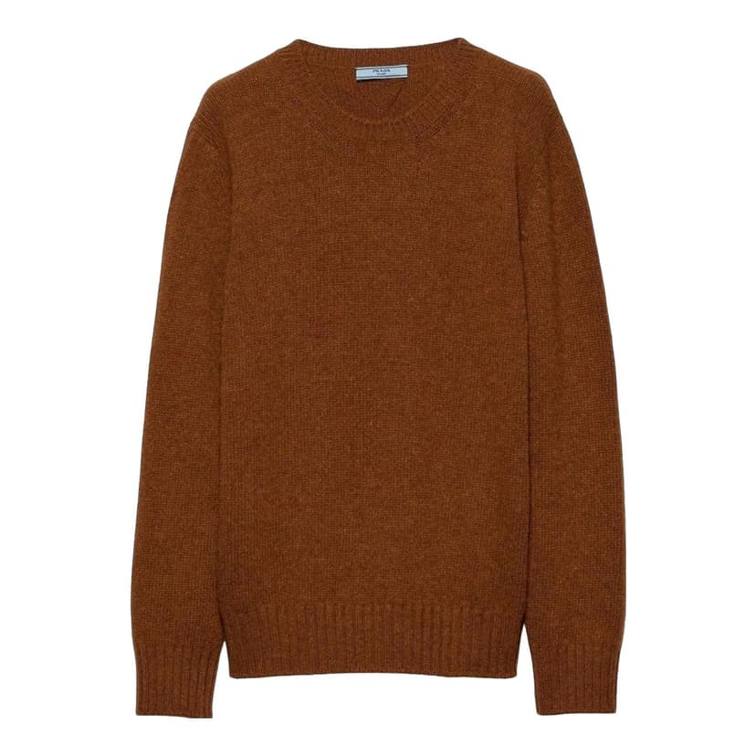 PRADA | Wool and Cashmere Crew-Neck Long Sleeve Sweater