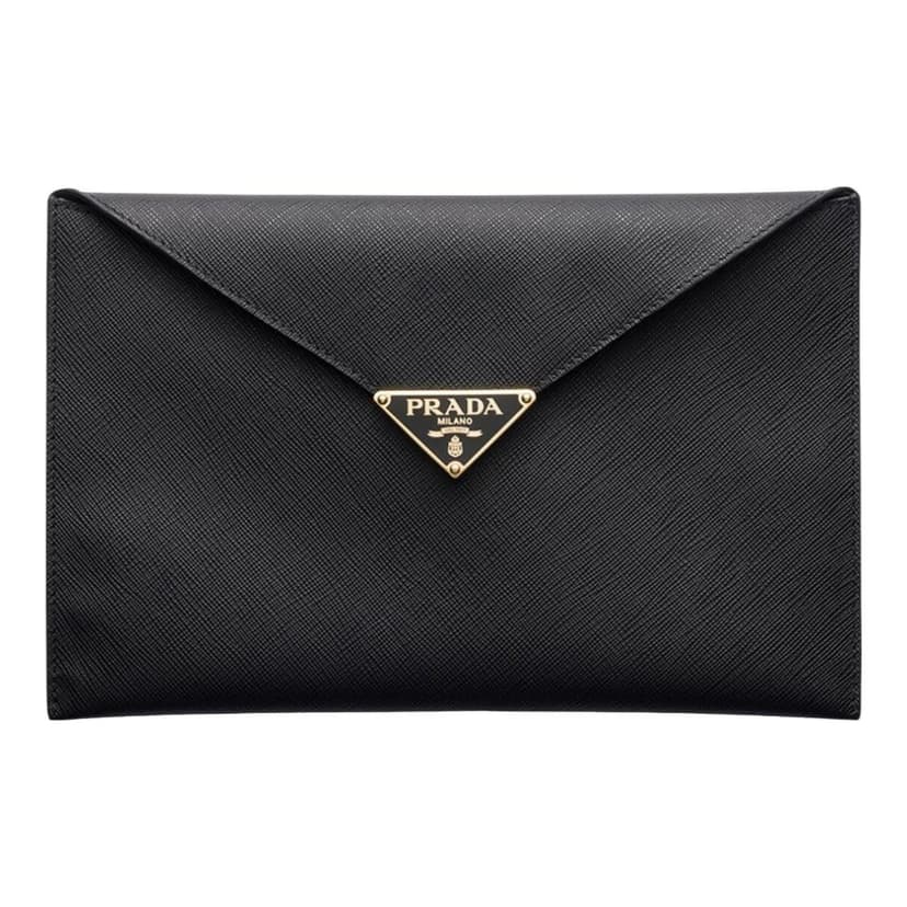 PRADA | Saffiano Leather Envelope Clutch