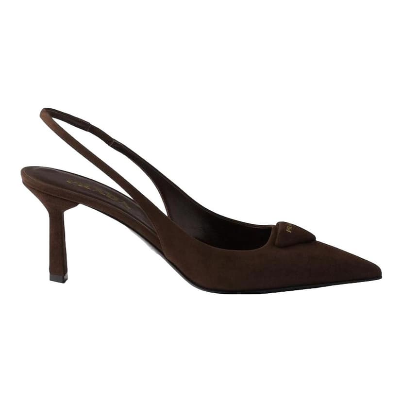 PRADA | Suede Slingback Pumps