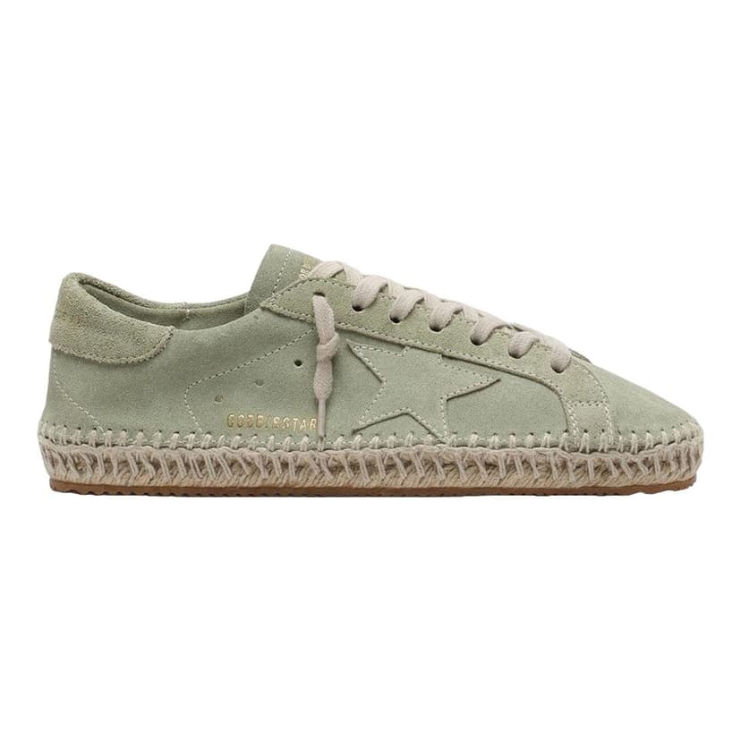 Golden Goose | Super-Star in Suede with Tone-On-Tone Suede Star and Jute-Effect Foxing Sneaker
