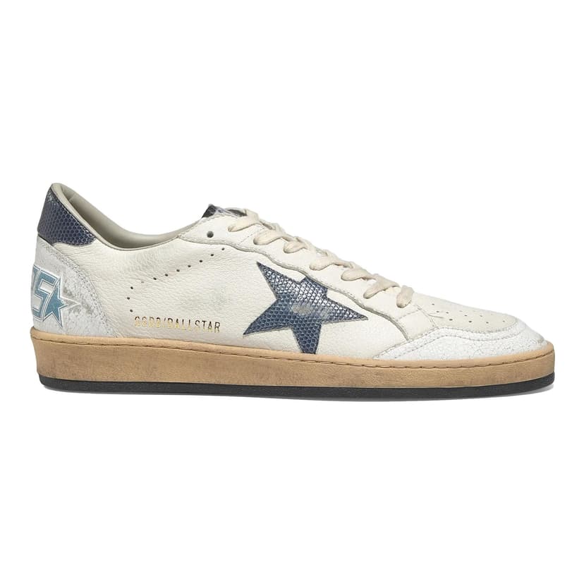 Golden Goose | Ballstar Lizard-Print Leather Sneakers