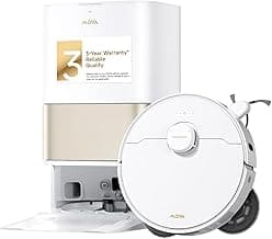 Mova P10 Pro Ultra Gen 2 Robot Vacuum and Mop, 26,000Pa Suaction, 212°F Hot Water Auto Mop Washing, 1-Hour Hot Air Drying, Extenable Mop, All-in-One Dock, Triple Anti-Tangle System for Home