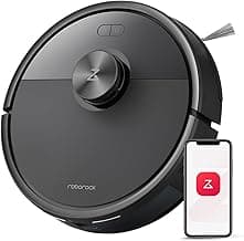 roborock Q7 M5 Robot Vacuum and Mop Combo, 10,000Pa HyperForce Suction, Robotic Vacuum Cleaner, Dual Anti-Tangle System, APP-Controlled Mopping, LiDAR Navigation, for Pet Hair and Carpet, Black