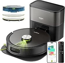 MONSGA Robot Vacuum and Mop Combo, 90 Days Self-Emptying with 8000Pa Suction, LiDAR Smart Mapping, Dual Anti-Tangle for Pet Hair, Carpet and Hard Floor