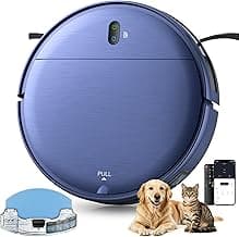 Robot Vacuum, Robot Vacuum and Mop 2 in 1 Combo, Strong Suction Self-Charging Robotic Cleaner, APP Voice Remote Control, Scheduled Cleaning Slim Robot for Pet Hair, Hard Floors & Carpets