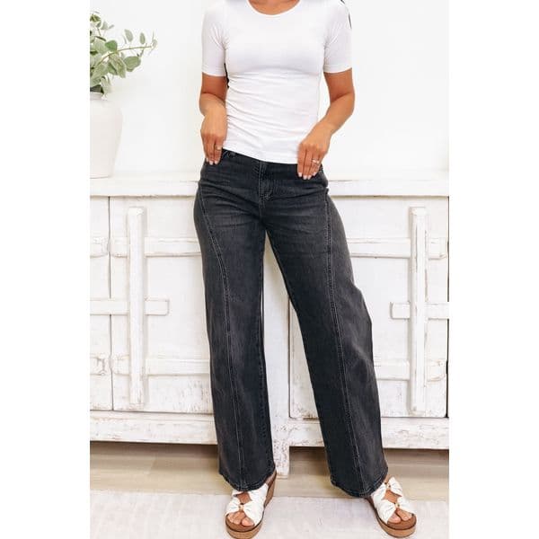 BAR | Relaxed Rise Wide Leg Jeans