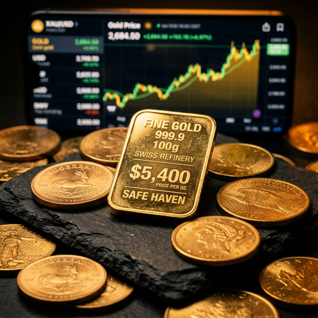 Gold Just Hit $5,400 — Nobody's Laughing Now: The Complete 2026 Safe Haven Analysis